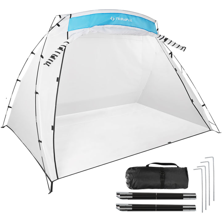 Tilswall Spray Paint Booth, Portable Spray Paint Tent with Built-in Floor