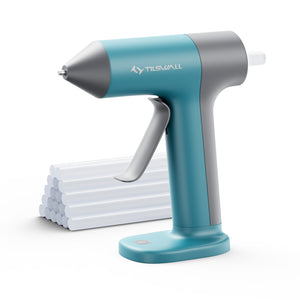 Tilswall 4V Hot Glue Gun Cordless with Rapid 30s Preheat