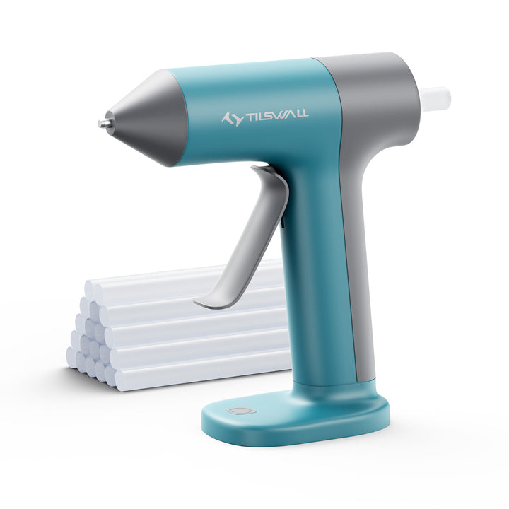 Tilswall 4V Hot Glue Gun Cordless with Rapid 30s Preheat