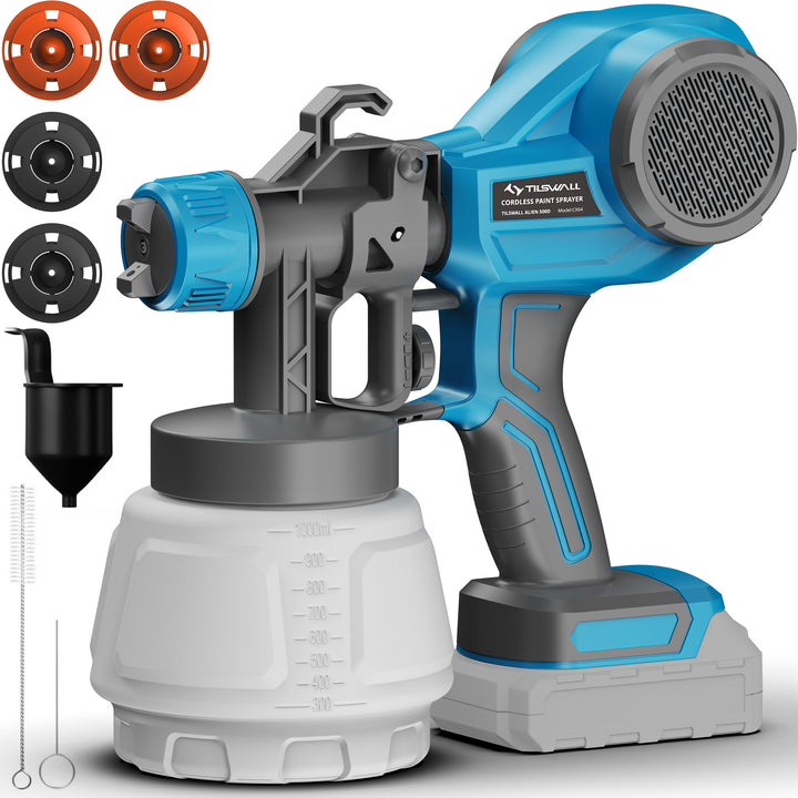 Tilswall Alien500 Cordless Paint Sprayer for Makita 20V Battery (Battery Not Included)