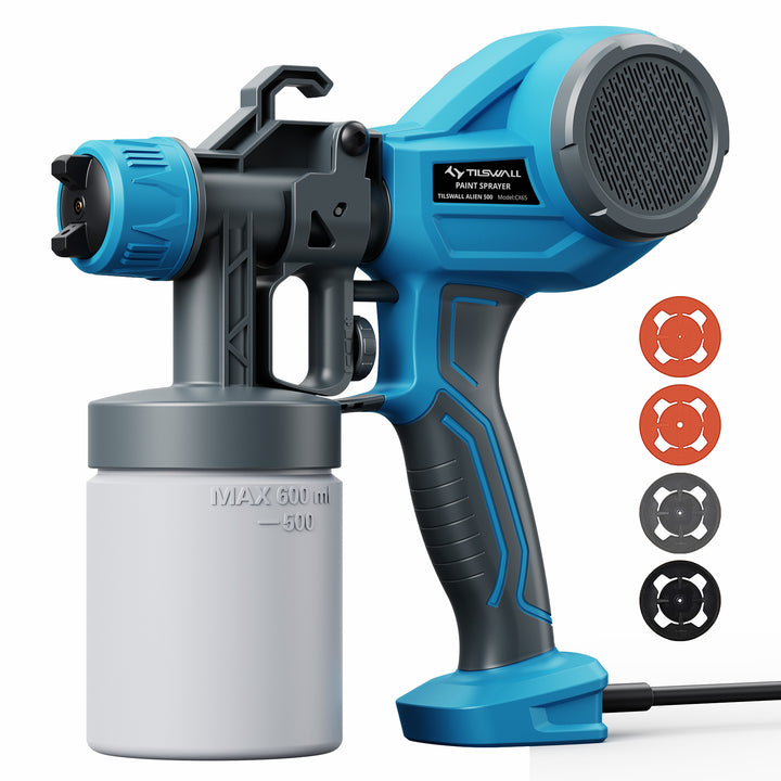 Tilswall Fence Paint Sprayer HVLP Paint Spray Gun Lightweight